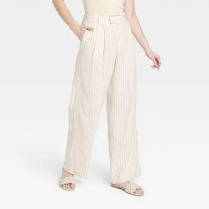 A New Day Women's Wide Leg Straight High Rise Fluid Pants