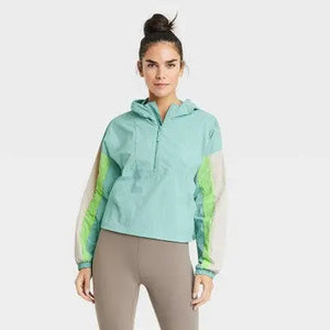 Joylab Women's Pullover Winter Hooded Windbreaker Jacket