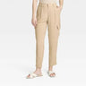 A New Day Women's Plus Wide Leg Ankle Length Cargo Pants