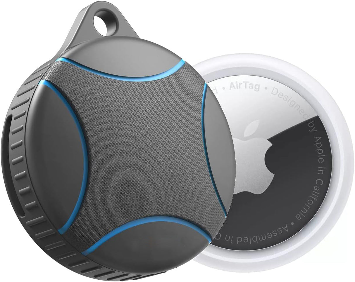 Waterproof-Airtag-Case-Compatible-with-Apple-Airtag-Keychain-Holder-(Blue)-