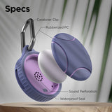 Waterproof Airtag Case Compatible with Apple Airtag Keychain Holder (Purple)