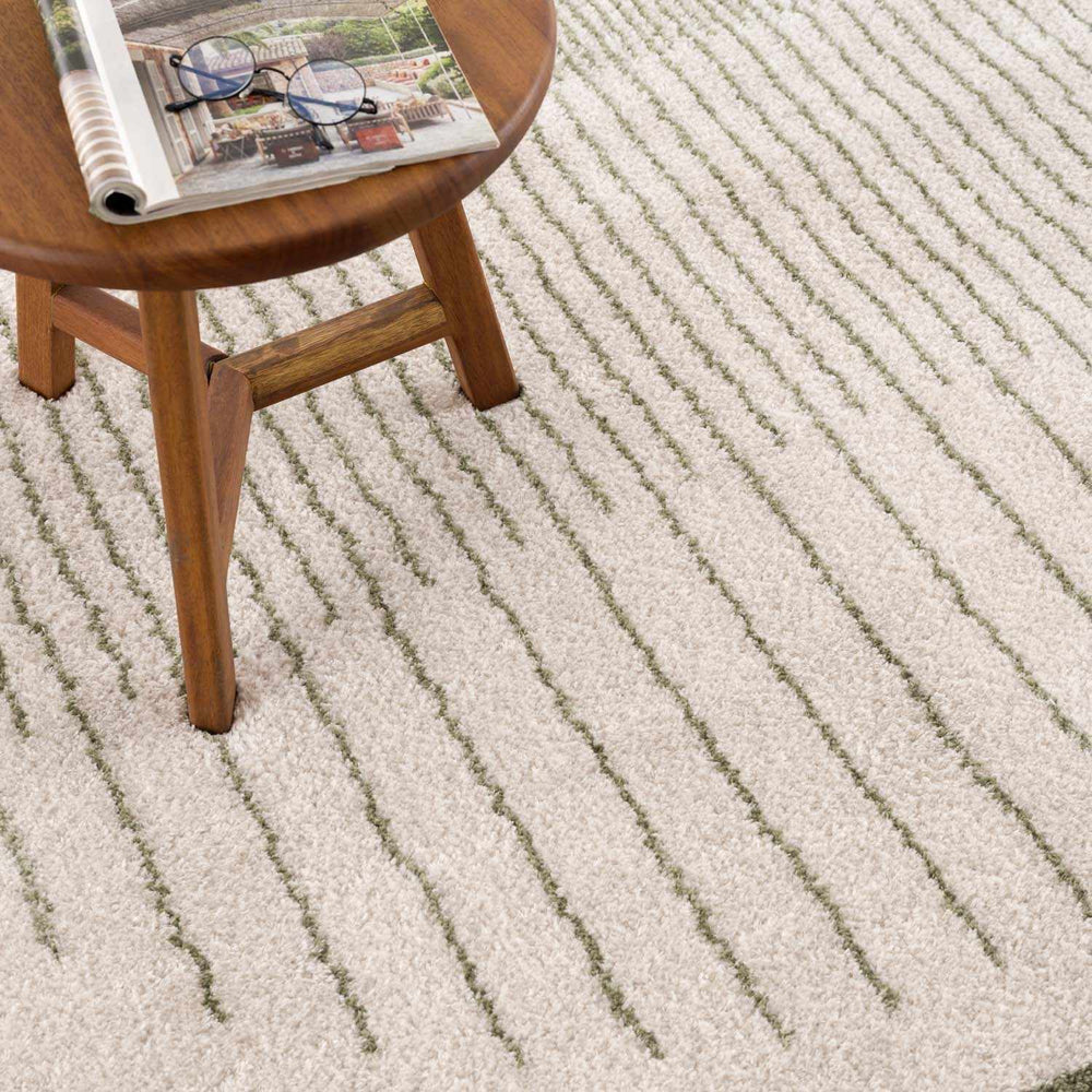Apichu Green Washable Area Rug