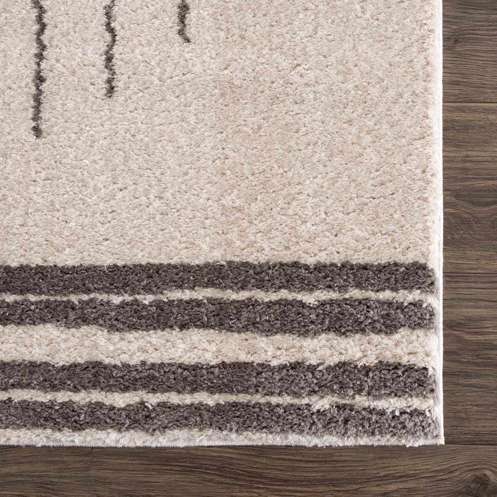 Apichu Charcoal Washable Area Rug