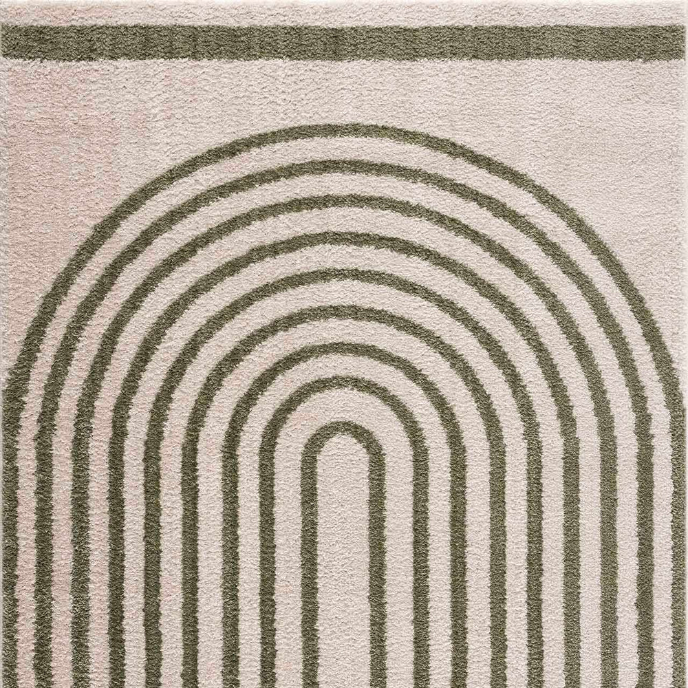 Yasuo Green Washable Area Rug