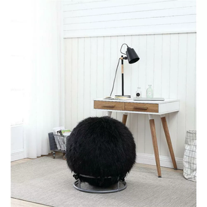 65 Inch Posture Fuzzy Exercise Yoga Ball Chair Set