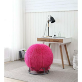 65 Inch Posture Fuzzy Exercise Yoga Ball Chair Set - 5 Colors!