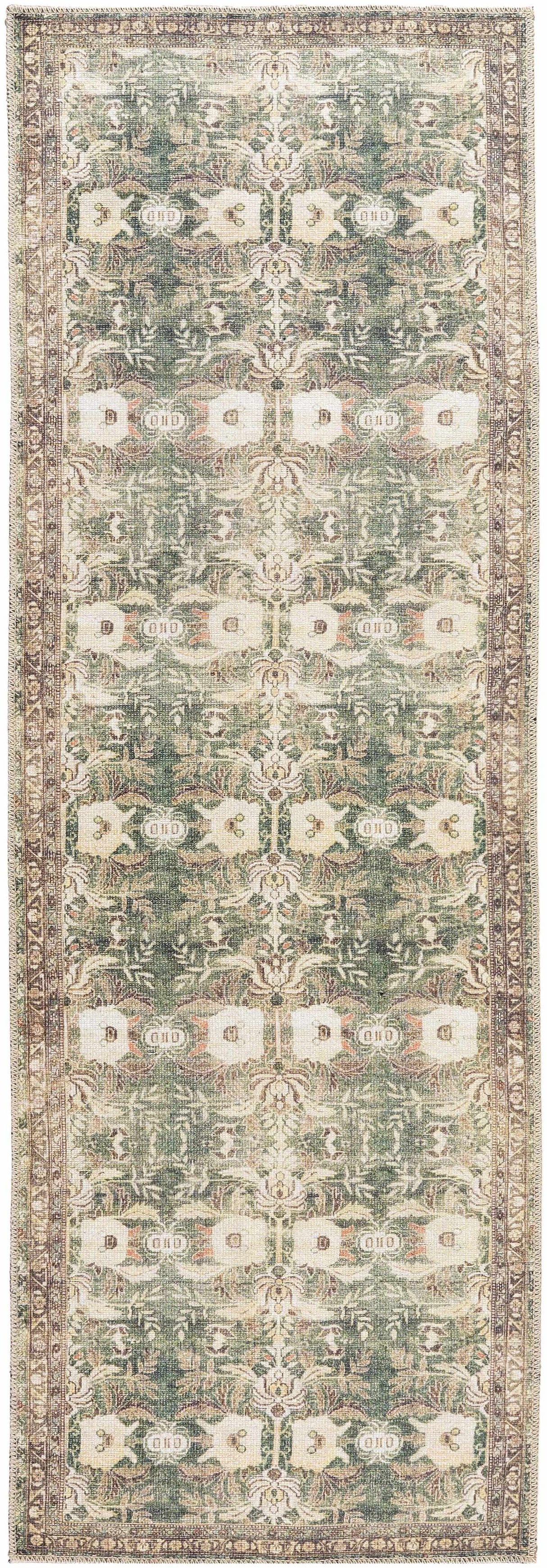 Acoose Vintage Flat Pile Washable Rug