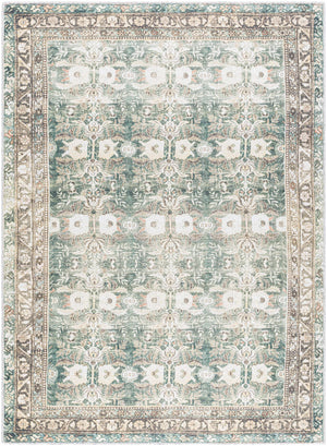Acoose Vintage Flat Pile Washable Rug