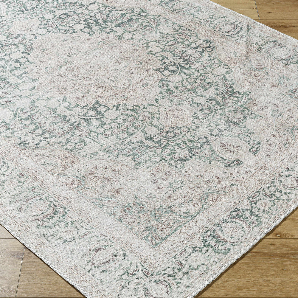 Yanis Vintage Flat Pile Washable Rug