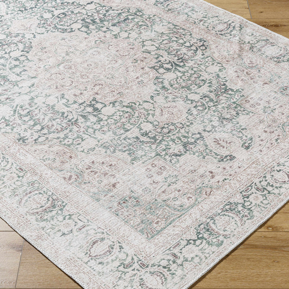 Yanis Vintage Flat Pile Washable Rug