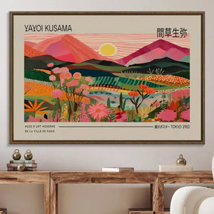Yayoi Kusama Landscape Wall Art Canvas Print – Vibrant