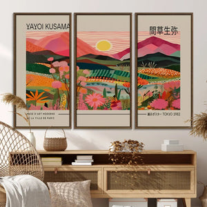 Yayoi Kusama Landscape Wall Art Canvas Print – Vibrant