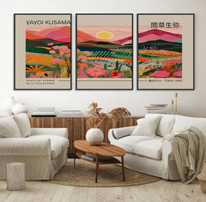 Yayoi Kusama Landscape Wall Art Canvas Print – Vibrant
