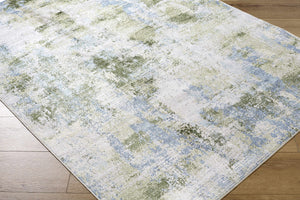 Anitra Green Washable Area Rug