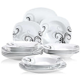 Zoey 18 Piece Dinnerware Set