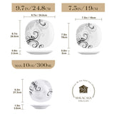 Zoey 18 Piece Dinnerware Set