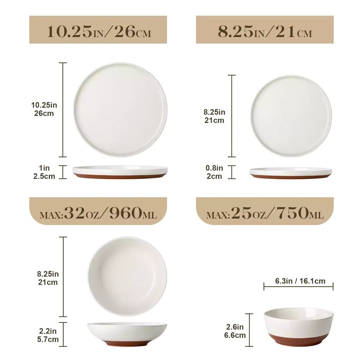 Zora 16 Piece Dinnerware Set