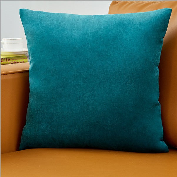 Pack of 1 Velvet Solid Colors Throw Pillow 4 sizes many colors to choose with insert, Teal blue, velvet, 18X18WITH INSERTS – Fancy & Stacy