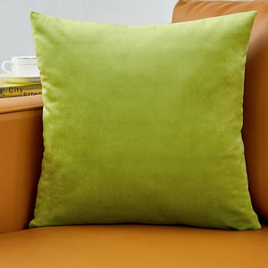 3-Piece Coordinated Pillow Cover & Insert Bundle – Brighter colors of green fuchsia and blue  velvet throw pillow covers and inserts included