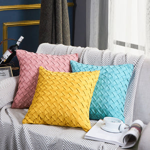 3D Throw pillow  size 18"x18" or 20"x20" set of 2 cover and insert, blue, 3d, 18X18 – Fancy & Stacy