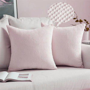 Set of 2 Cross shape Solid Color Pillow covers size 18"x18"