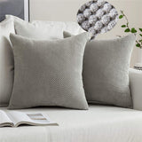 18''x18'' Textured Popcorn Weave Throw Pillow | 10 Colors – Cozy & Modern Solid Design | Couch & Bedroom Accent | Insert Included
