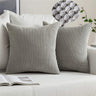 Set of 2 Cross shape Solid Color Pillow covers size 18"x18"