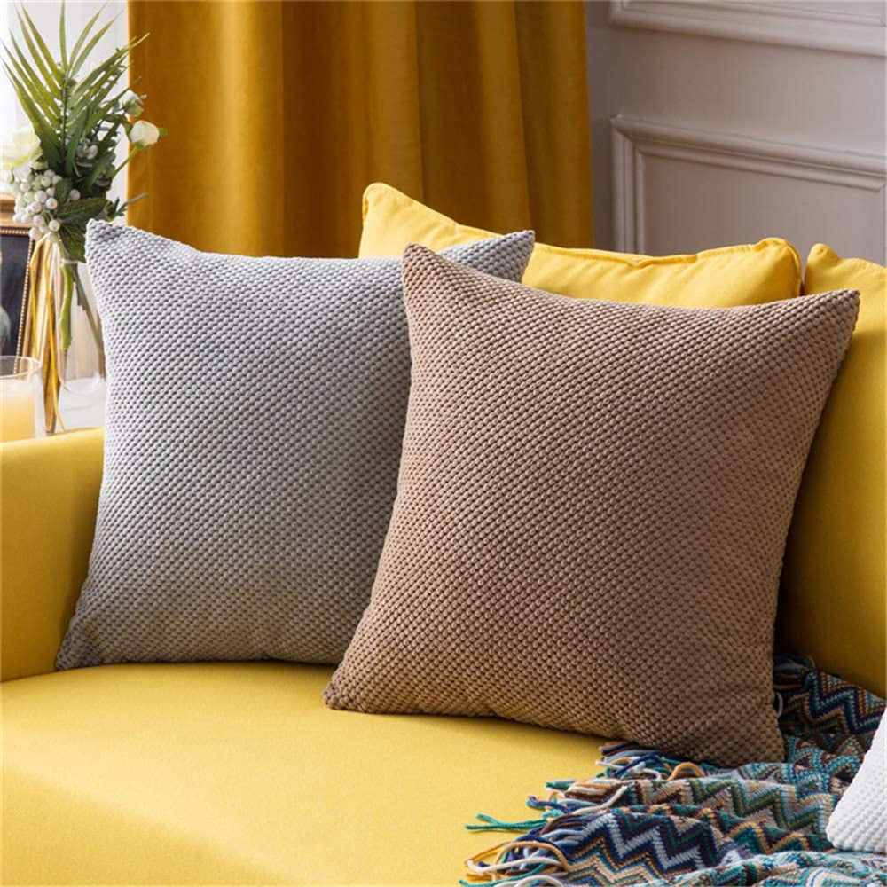 Set of 2 Beautiful bundle Throw Pillow covers, mixed well of one color of each 18"x18" Square