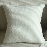 18"x18" Teddy Faux Fluffy Solid Color Pillows (With  Insert)