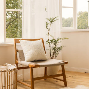 18"x18" Teddy Faux Fluffy Solid Color Pillows (With  Insert)