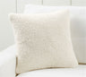 Set of 2 Teddy Faux Fluffy Solid Color Throw Pillows covers size 18"x18"