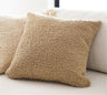 Set of 2 Teddy Faux Fluffy Solid Color Throw Pillow  (With Insert )  size 18"x18"  Pack of 1