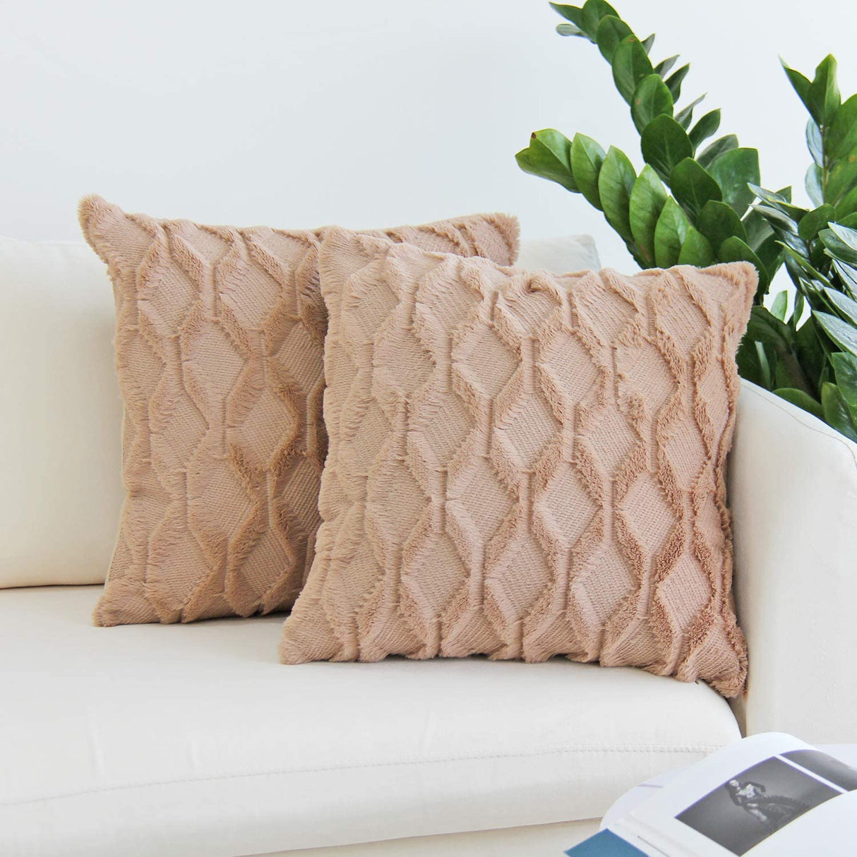 Pack of 1 Throw Pillow Wide Variety of Colors size 18"x18", 12"x20" with insert