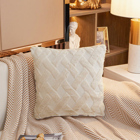 Crossline-shaped Plush Throw Pillow (With Insert)