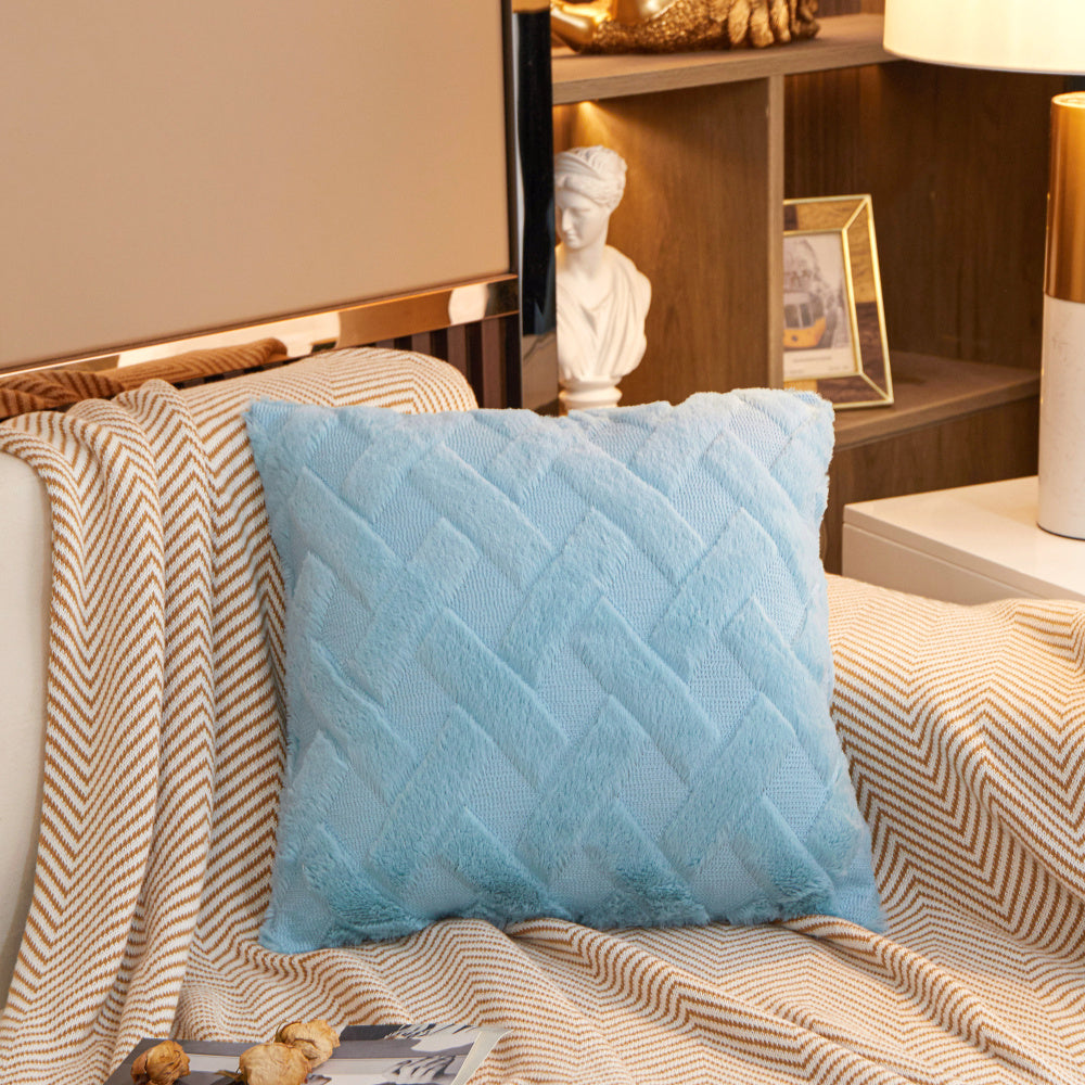 Crossline-shaped Plush Throw Pillow (With Insert)