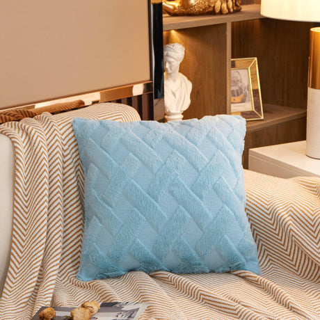 Crossline-shaped Plush Throw Pillow (With Insert)
