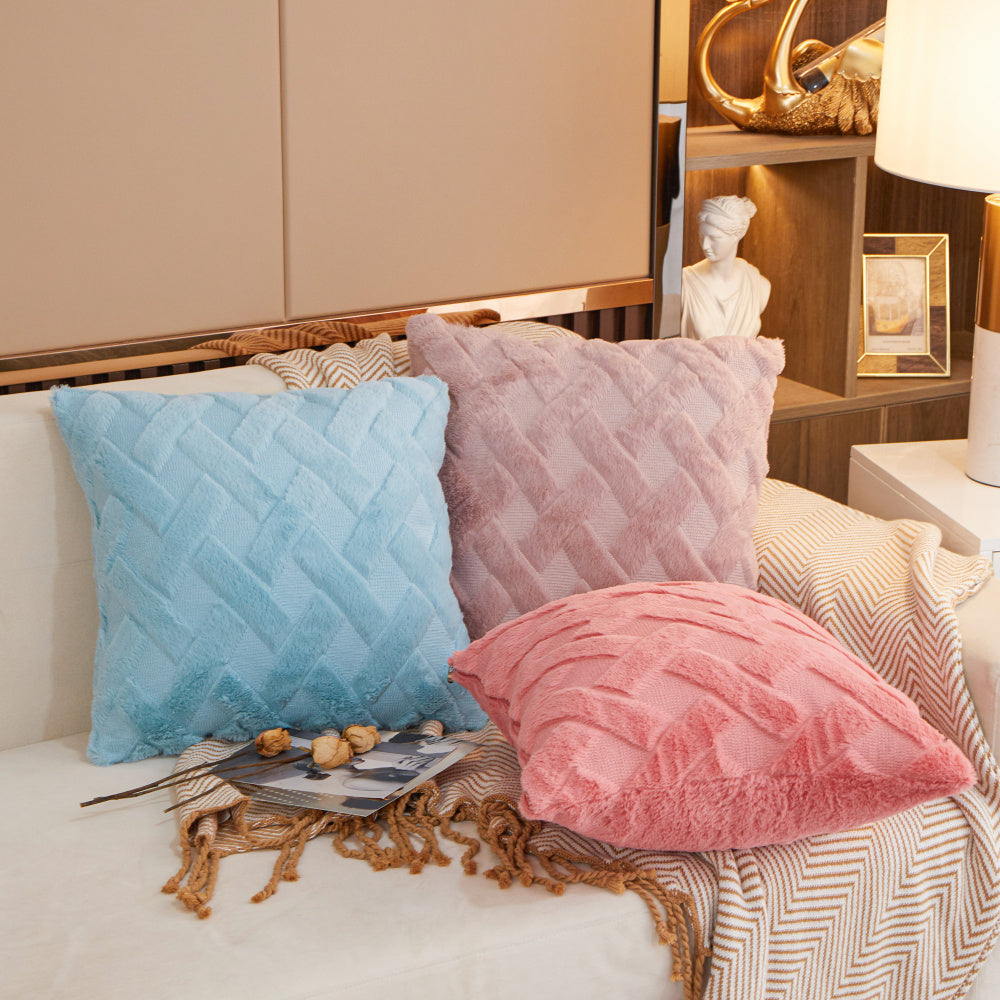 Crossline-shaped Plush Throw Pillow (With Insert)