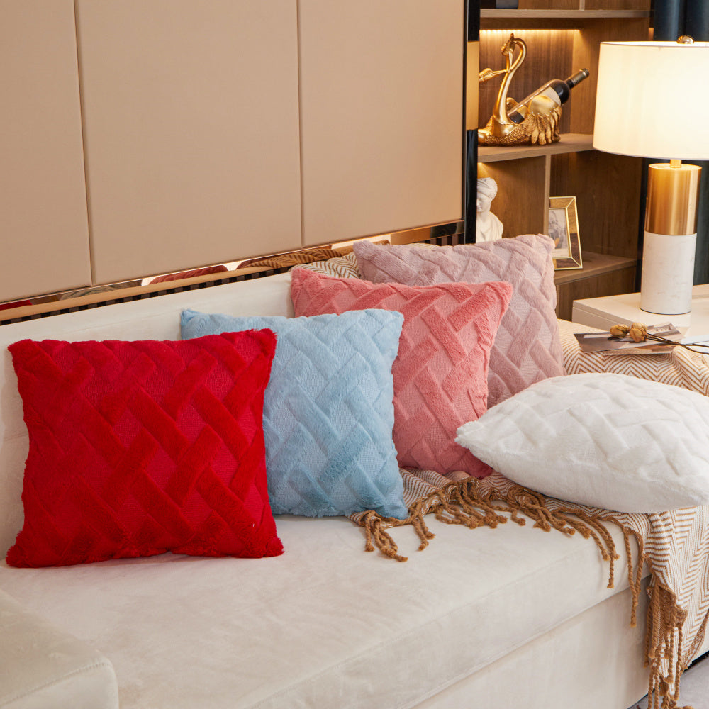 Crossline-shaped Plush Throw Pillow (With Insert)