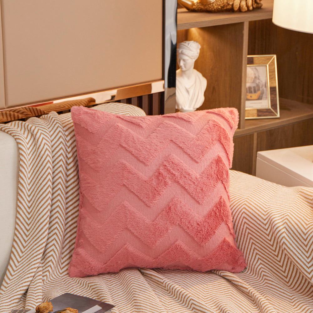 W-shaped Plush Throw Pillow (With  Insert)
