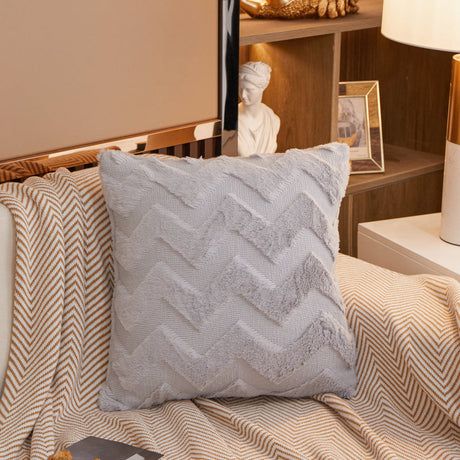 W-shaped Plush Throw Pillow (With  Insert) (Copy)