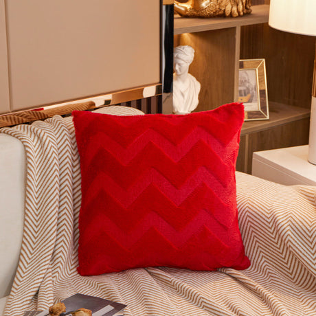W-shaped Plush Throw Pillow (With  Insert) (Copy)