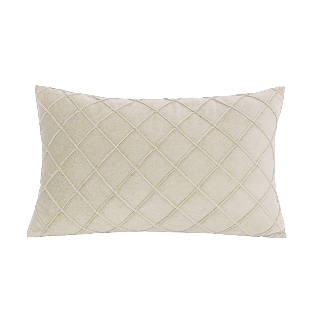 Diamond Cushion Throw Pillows (With Inserts) 18x18 , 12x20 and 20x20 inch pack of 2 throw pillows