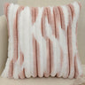 Set of 2 Polyester faux fur Throw Square Pillows  size 18"x18" Ombre colors