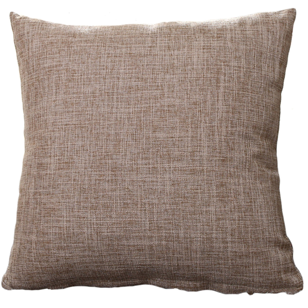 Pack of 1 Polyester/Linen Blend Throw Pillow  (With Insert) 4 sizes of options, Army green, linen, 18X18 – Fancy & Stacy
