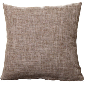 Pack of 1 Polyester/Linen Blend Throw Pillow  (With Insert) 4 sizes of options, Army green, linen, 18X18 – Fancy & Stacy