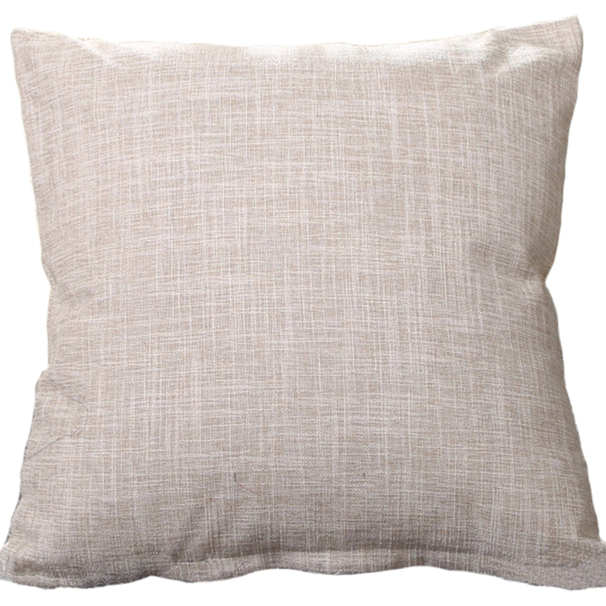 Pack of 1 Polyester/Linen Blend Throw Pillow  (With Insert) 4 sizes of options, linen, 18X18 – Fancy & Stacy