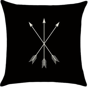Set of 2 18"x18" square throw pillow geometric images  450g inserts