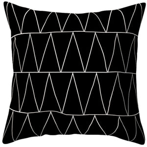 Set of 2 18"x18" square throw pillow geometric images  450g inserts