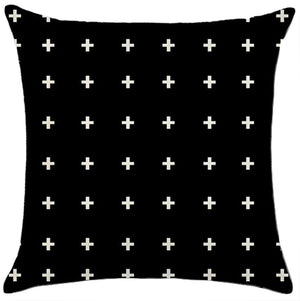 square throw pillow geometric images covers only