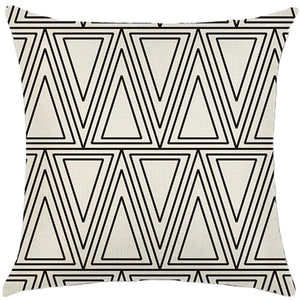 square throw pillow geometric images covers only